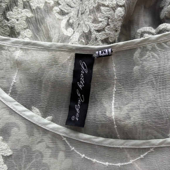 Hazel Embroidered Silk Dress Tunic Boho Woman’s Size Medium - Picture 4 of 9